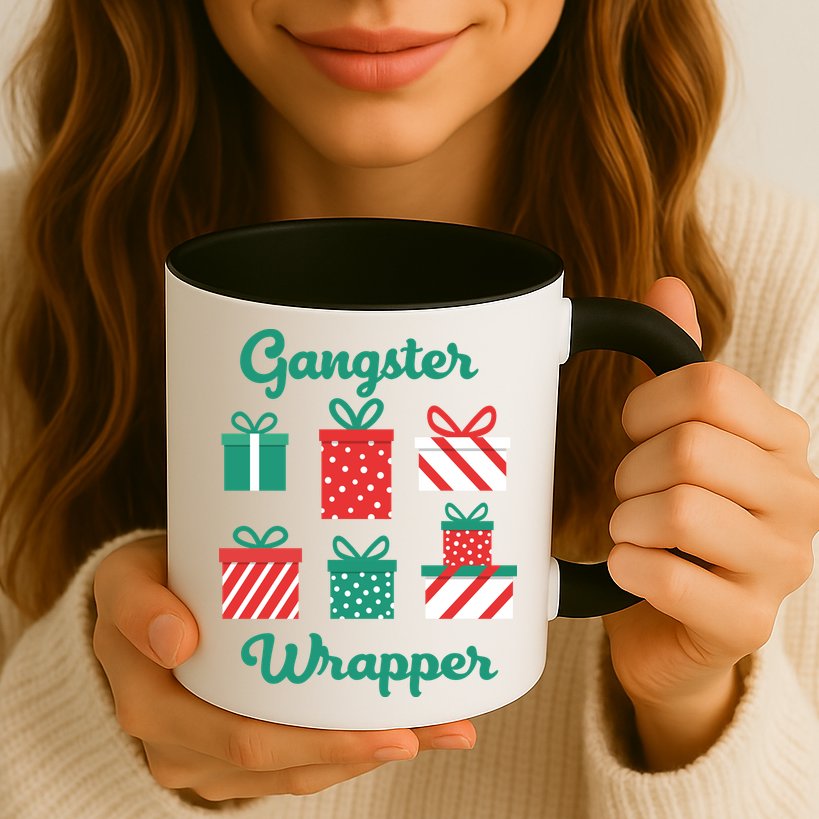 Gangsta Wrapper Funny Christmas Gift Mug