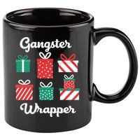 Gangsta Wrapper Funny Christmas Gift 11oz C Handle Ceramic Mug