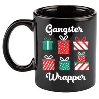 Gangsta Wrapper Funny Christmas Gift 11oz C Handle Ceramic Mug