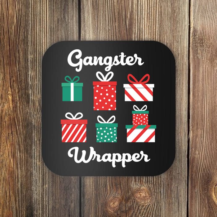 Gangsta Wrapper Funny Christmas Gift Coaster