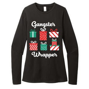 Gangsta Wrapper Funny Christmas Gift Womens CVC Long Sleeve Shirt