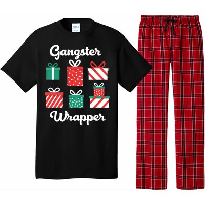 Gangsta Wrapper Funny Christmas Gift Pajama Set