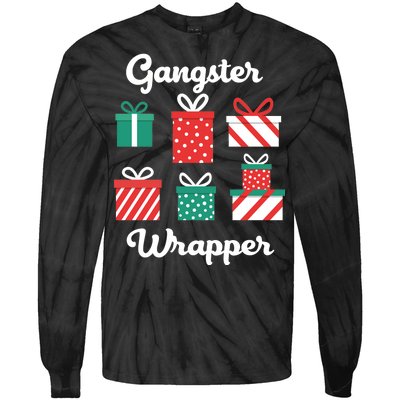 Gangsta Wrapper Funny Christmas Gift Tie-Dye Long Sleeve Shirt