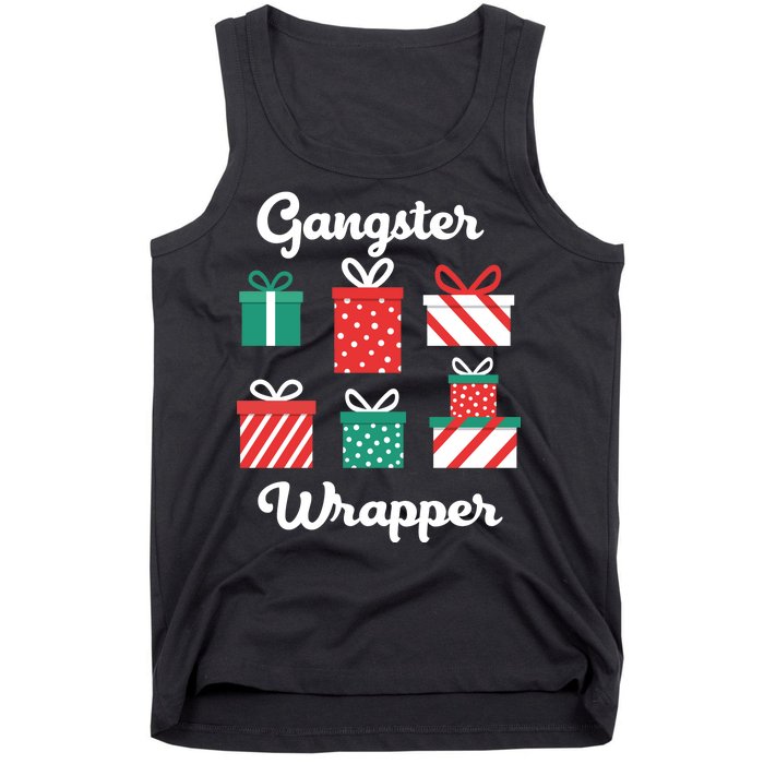 Gangsta Wrapper Funny Christmas Gift Tank Top