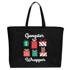 Gangsta Wrapper Funny Christmas Gift Cotton Canvas Jumbo Tote