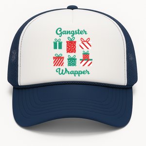 Gangsta Wrapper Funny Christmas Gift Trucker Hat