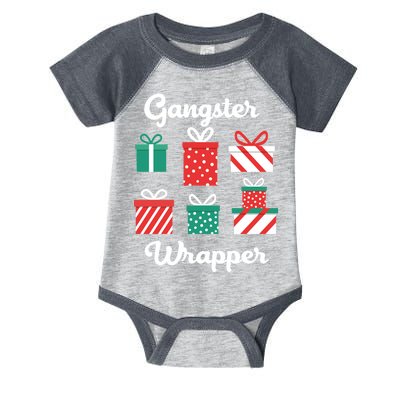 Gangsta Wrapper Funny Christmas Gift Infant Baby Jersey Bodysuit