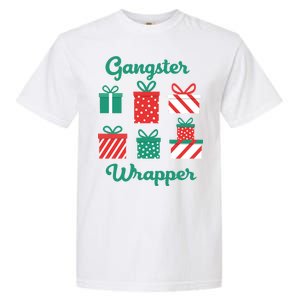 Gangsta Wrapper Funny Christmas Gift Garment-Dyed Heavyweight T-Shirt