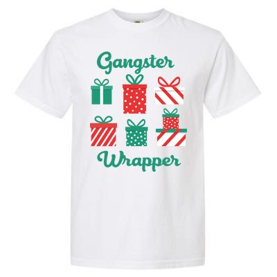 Gangsta Wrapper Funny Christmas Gift Garment-Dyed Heavyweight T-Shirt