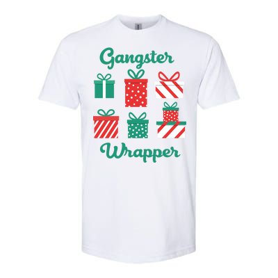 Gangsta Wrapper Funny Christmas Gift Softstyle CVC T-Shirt