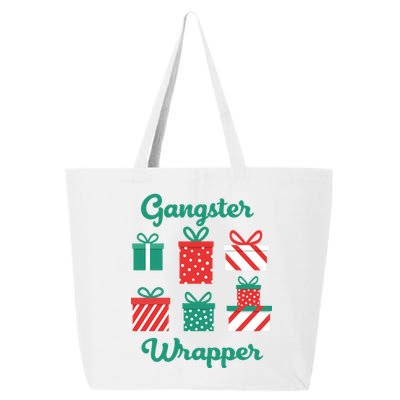 Gangsta Wrapper Funny Christmas Gift 25L Jumbo Tote