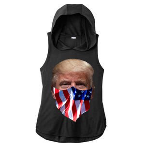 Gangster Donald Trump Ladies PosiCharge Tri-Blend Wicking Draft Hoodie Tank