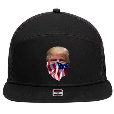 Gangster Donald Trump 7 Panel Mesh Trucker Snapback Hat