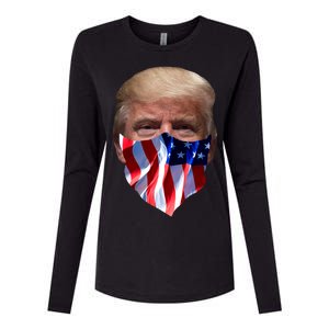 Gangster Donald Trump Womens Cotton Relaxed Long Sleeve T-Shirt