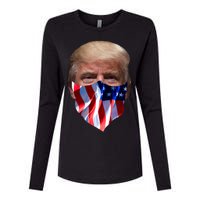 Gangster Donald Trump Womens Cotton Relaxed Long Sleeve T-Shirt