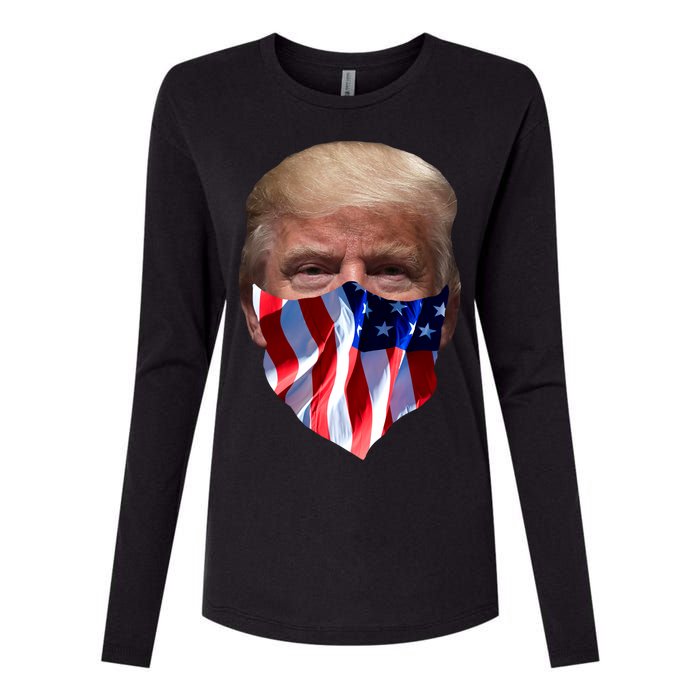 Gangster Donald Trump Womens Cotton Relaxed Long Sleeve T-Shirt