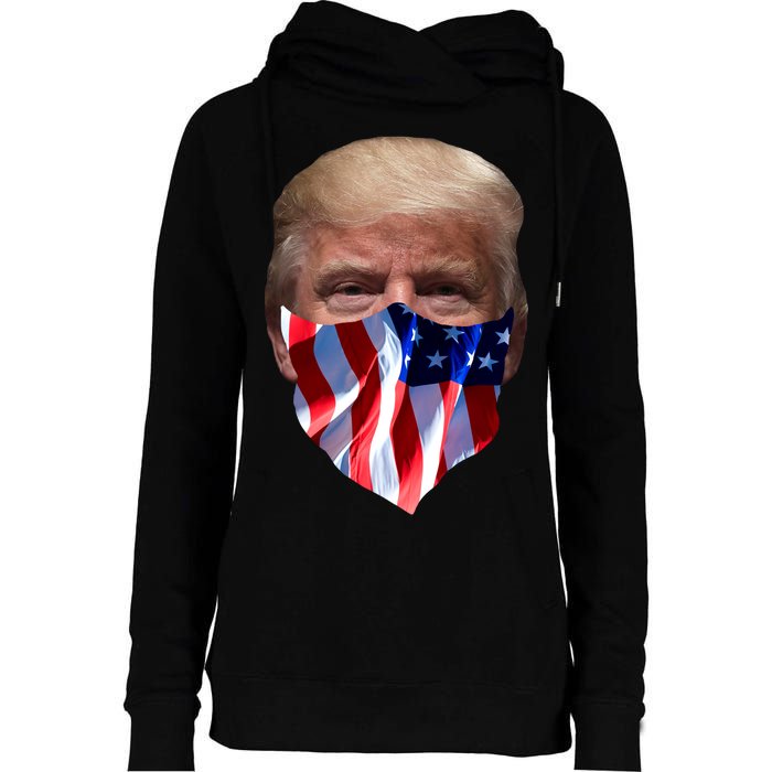 Gangster Donald Trump Womens Funnel Neck Pullover Hood