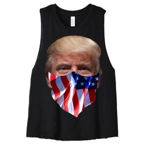 Gangster Donald Trump Women's Racerback Cropped Tank