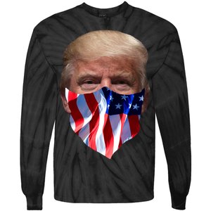 Gangster Donald Trump Tie-Dye Long Sleeve Shirt