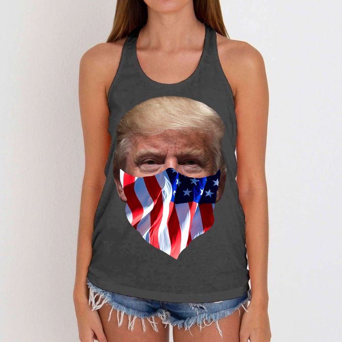 Gangster Donald Trump Women's Knotted Racerback Tank