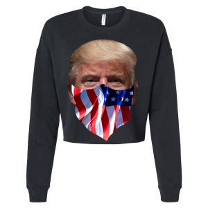 Gangster Donald Trump Cropped Pullover Crew