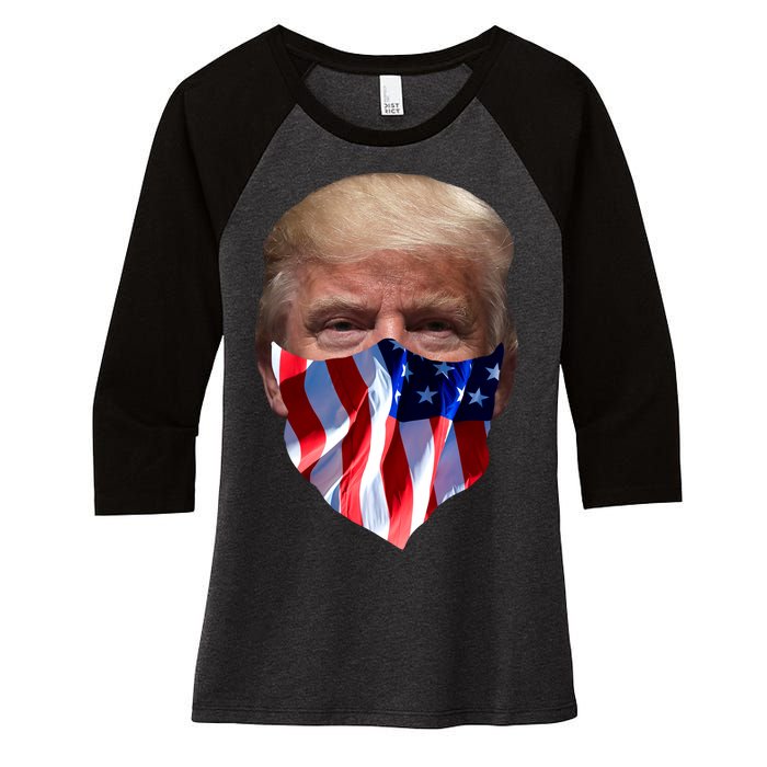 Gangster Donald Trump Women's Tri-Blend 3/4-Sleeve Raglan Shirt