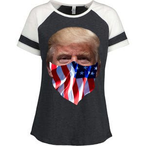 Gangster Donald Trump Enza Ladies Jersey Colorblock Tee