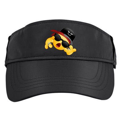 Gangster Emoji Smiley Adult Drive Performance Visor