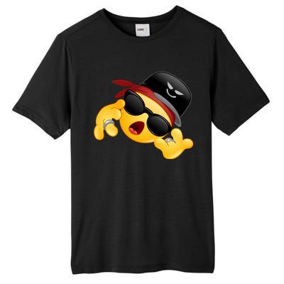 Gangster Emoji Smiley Tall Fusion ChromaSoft Performance T-Shirt