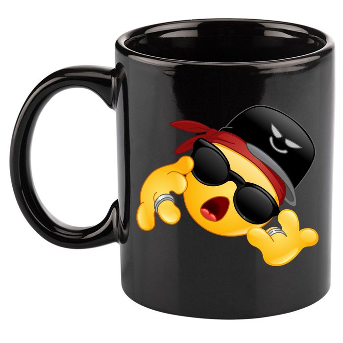 Gangster Emoji Smiley 11oz C Handle Ceramic Mug