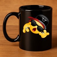 Gangster Emoji Smiley 11oz C Handle Ceramic Mug