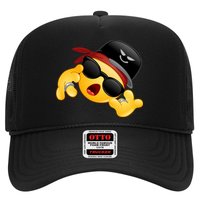 Gangster Emoji Smiley Trucker Hat