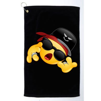 Gangster Emoji Smiley Golf Towel