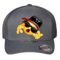 Gangster Emoji Smiley Flexfit Unipanel Trucker Cap