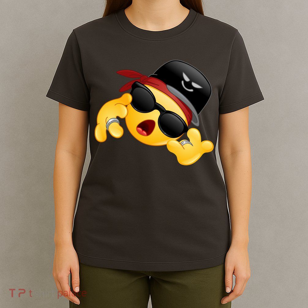 Gangster Emoji Smiley T-Shirt