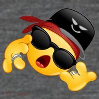 Gangster Emoji Smiley T-Shirt