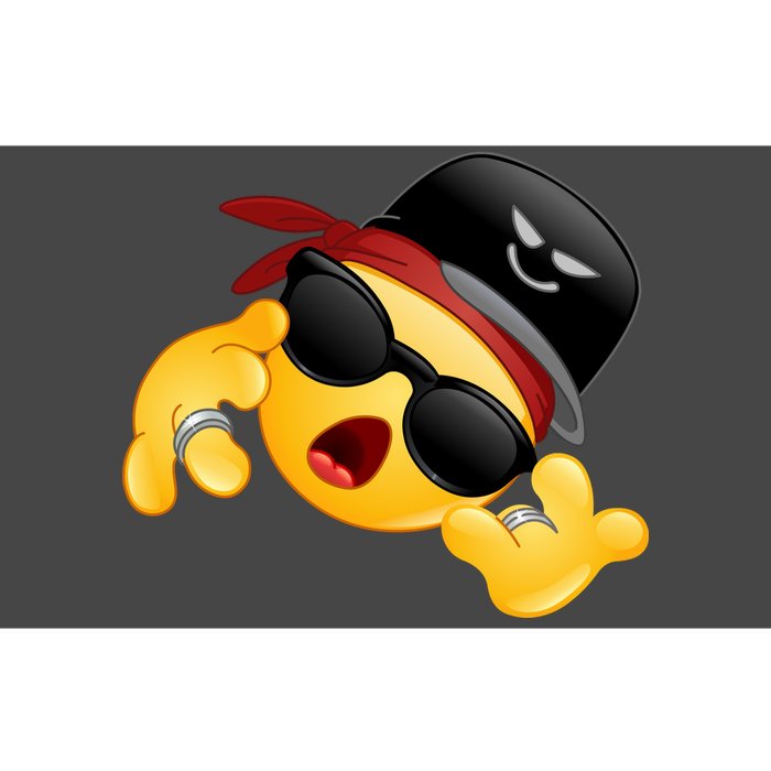 Gangster Emoji Smiley Bumper Sticker