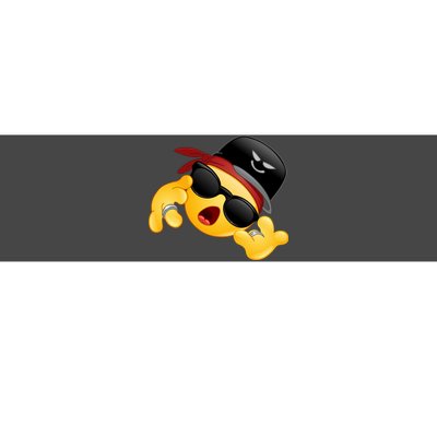 Gangster Emoji Smiley Bumper Sticker