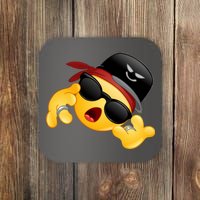 Gangster Emoji Smiley Coaster