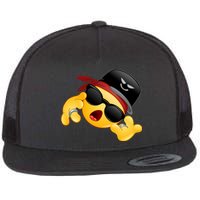 Gangster Emoji Smiley Flat Bill Trucker Hat