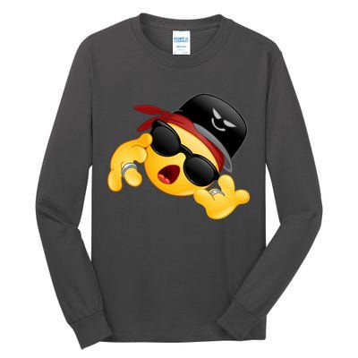 Gangster Emoji Smiley Tall Long Sleeve T-Shirt