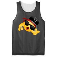 Gangster Emoji Smiley Mesh Reversible Basketball Jersey Tank