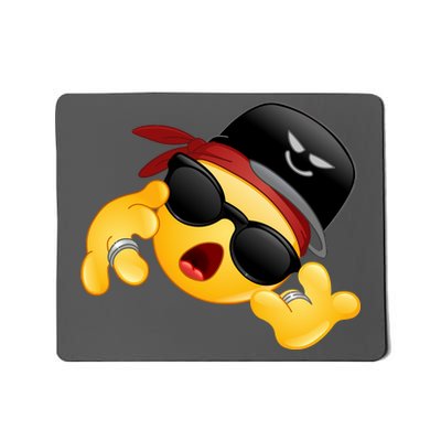 Gangster Emoji Smiley Mousepad