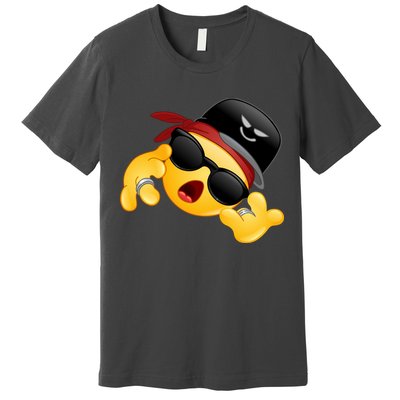 Gangster Emoji Smiley Premium T-Shirt