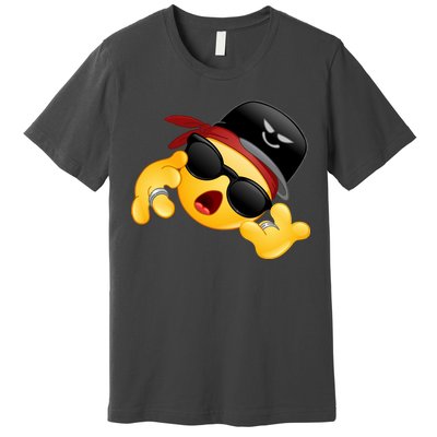 Gangster Emoji Smiley Premium T-Shirt