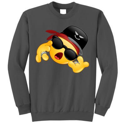 Gangster Emoji Smiley Tall Sweatshirt