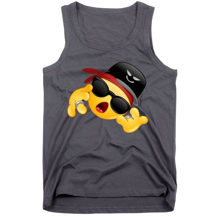 Gangster Emoji Smiley Tank Top