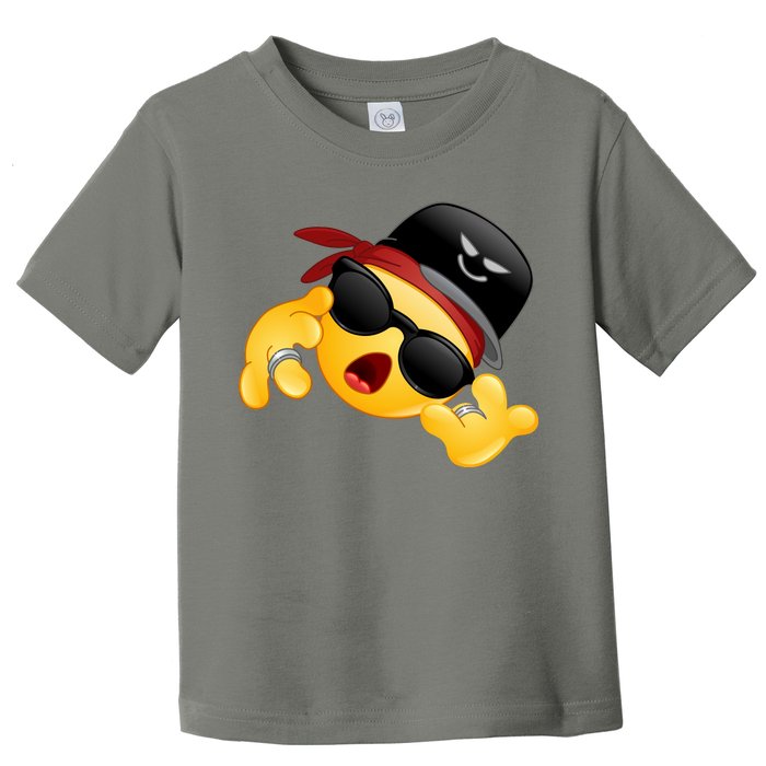 Gangster Emoji Smiley Toddler T-Shirt