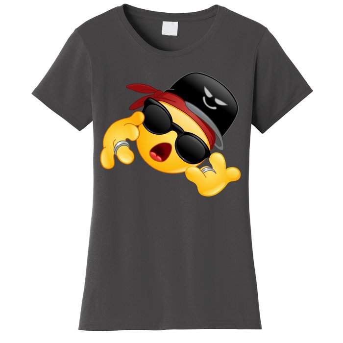 Gangster Emoji Smiley Women's T-Shirt