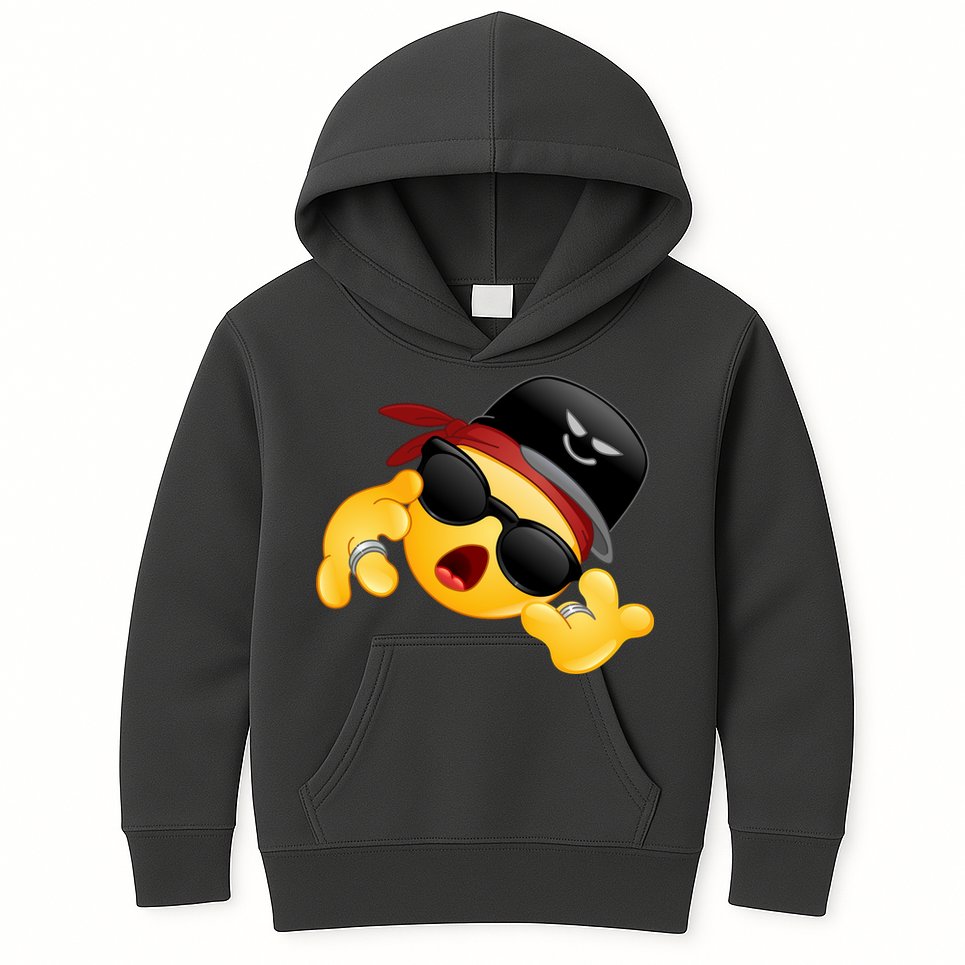 Gangster Emoji Smiley Kids Hoodie